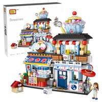 LOZ 积木街景拼装模型  刨冰店