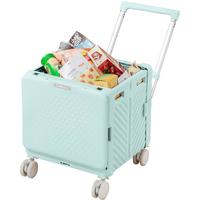 露禾新款买菜小拉车家用轻便携折叠购物车买菜拉杆拖车快递小推车拉货 特大号