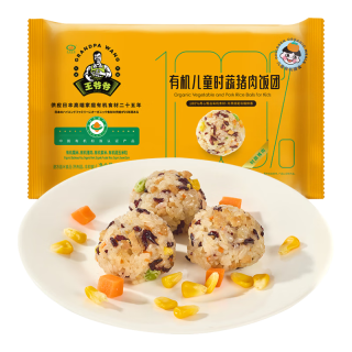 九洲丰园 儿童时蔬猪肉饭团240g(8只) 任选4件