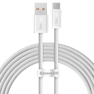倍思 100W快充 Type-C数据线  尼龙织 皓月白 Type-C USB-A 100W 6A