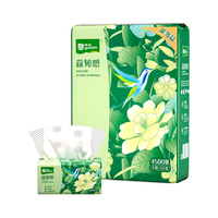 yusen 雨森 森韧感抽纸面巾纸400张X10包4层加厚100抽/包 木浆优等品质