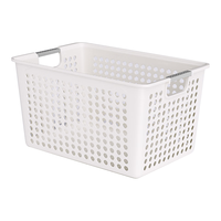 佳帮手厨房收纳筐橱柜杂物零食收纳盒家用桌面储物箱塑料置物篮子 【免邮】大号【 35.5*25.5*21cm 】 【杂物分类】4只装