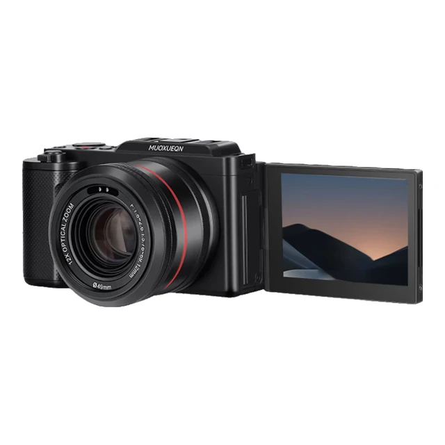 墨雪卿6400W像素M2入门级微单相机5K超高清画质夜间拍摄闪光灯触摸屏翻转屏可直播自拍数码相机 套餐三【含夜间闪光灯】