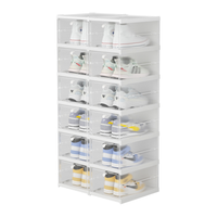 京东京造 J-DF018-12W 鞋盒 25.5*34.5*19.8cm 12个 白色