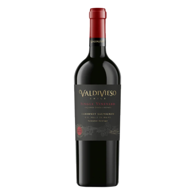 智利瓦帝维索酒庄（Vina Valdivieso） 18个月橡木桶陈酿 迈坡谷单一园赤霞珠干红葡萄酒 单支装750mL