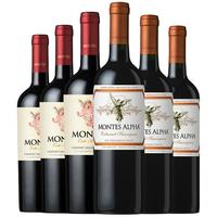 MONTES【蒙特斯】智利原瓶红酒 蒙特斯红葡萄酒750ml 小天使赤霞珠+欧法赤霞珠 共6瓶