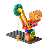 费乐编程积木大颗粒机械组齿轮教育电动科技组遥控机器人儿童玩具