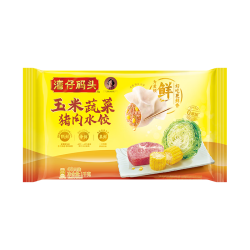 湾仔码头 玉米蔬菜猪肉水饺1320g66只早餐食品速食半成品面点生鲜速冻水饺