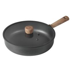 卡罗特 钛合金不粘炒锅28cm 带盖