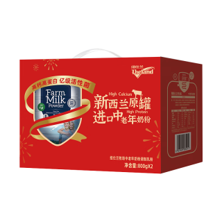 纽仕兰 官方正品 中老年奶粉 高蛋白高钙 益生菌800g*2/罐 新西兰进口