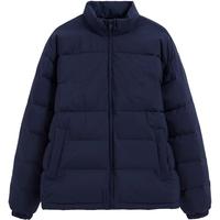 Gap男女装2024秋冬款刺绣logo小立领防风羽绒服纯色外套678656