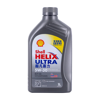 壳牌（Shell）全合成机油超凡喜力5W-30 ECT API SN/C3级 1L灰壳保养香港 灰壳 超凡 5W-30 SN/C3国六