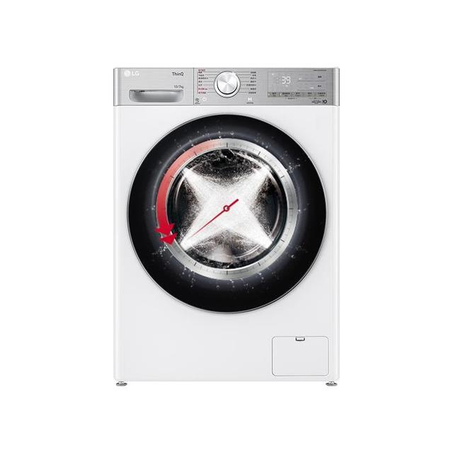LG 10kg小旋风洗衣机全自动直驱洗烘一体FCW10D4WA