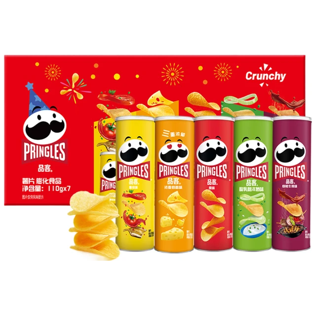 品客（Pringles）欢乐分享装 和平精英联名礼盒 薯片大礼包