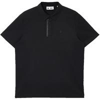 杰克·琼斯(JACK&JONES)25年男装POLO衫男士速干吸湿透气夏季翻领T恤短袖polo衫珠地面料 E40黑色 常规 L