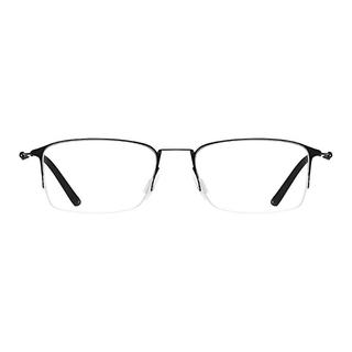  潮库 防蓝光 近视眼镜框 蔡司视特耐1.67非球面镜片  蔡司视特耐1.67非球面0-800度 【视特耐镜片】62025黑