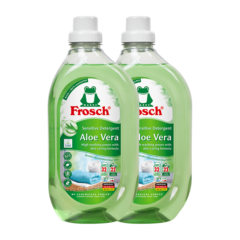 Frosch芦荟润肤贴身衣物洗衣液 1.5L*2 德国