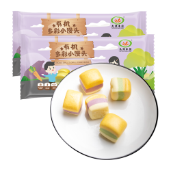 九洲丰园 有机多彩小馒头 216g*2袋（12g*36个）
