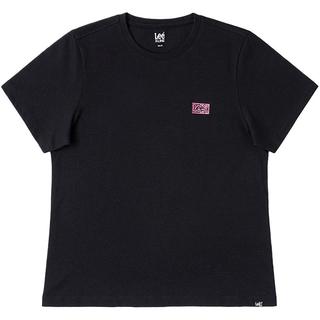 李 Lee25早春标准版圆领小Logo印花女短袖T恤休闲LWT0098644LE 黑色 S