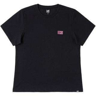 李 Lee25早春标准版圆领小Logo印花女短袖T恤休闲LWT0098644LE 黑色 S