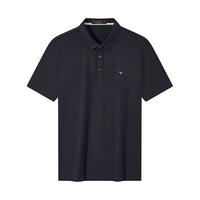 SEVEN/柒牌 抗菌防螨 男士短袖polo衫 藏青(7A抗菌) XL /180/96A
