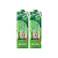 【多种口味】佰恩氏小青柠汁双柚汁椰汁玉米汁聚餐饮料1L*2瓶