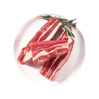 肉可可原切牛肋排牛排骨 净重2斤 肋排炖煮烧烤冷冻牛肉 牛肋排 2000g