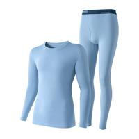 螃蟹秘密桑蚕丝秋衣秋裤男士保暖内衣套装冬季无痕内搭打底衣薄款