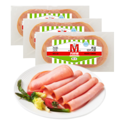 Maverick 精选切片火腿 原味450g/27片 早餐三明治火腿片 午餐肉 烧烤食材