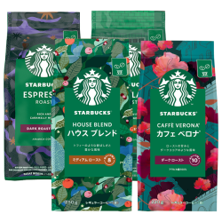星巴克 精品烘焙咖啡豆 820g 意式+佛罗娜+哥伦比亚+派克