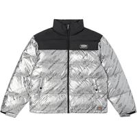 dickies羽绒服 男女时尚金属面料拼接厚夹克外套11261 银色 L