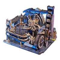 ROKR 若客 轨道迷城·星港 520 积木拼装模型玩具轨道球立体拼图儿童