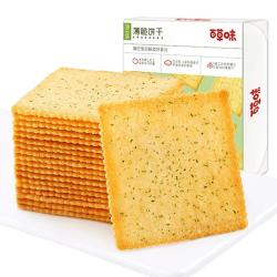 百草味 薄脆饼干 海苔味308g