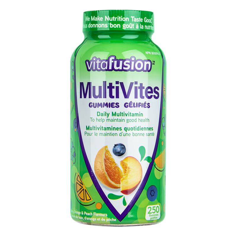 vitafusion 小熊糖Vitafusion复合维生素软糖多种B族成人男女 250粒-效期25年3月