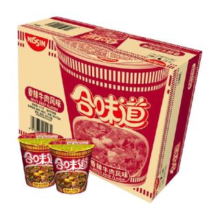 88VIP：日清食品 合味道香辣牛肉风味方便面76g×12杯整箱