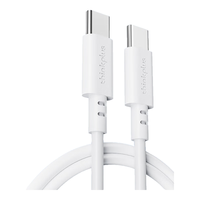 ThinkPlus苹果16/15充电线Type-C数据线双头PD60W快充ctoc车载适用iPhone16/15ProMax平板iPad笔记本1m白