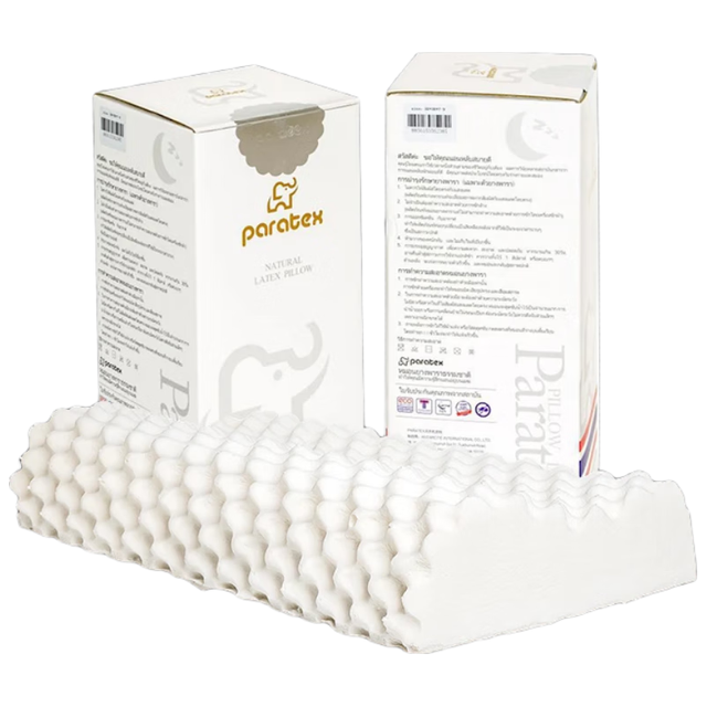 paratex 颗粒按摩波浪枕 泰国天然乳胶枕头 94%乳胶含量 抑菌防螨 颗粒按摩枕（75%选择）