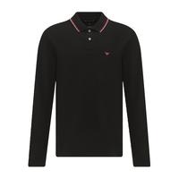 Emporio Armani阿玛尼 男士纯棉商务休闲Polo衫长袖T恤