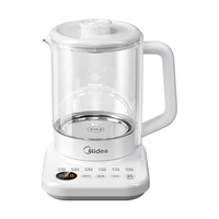 美的 养生壶 家用1.5L全自动煮茶壶烧水壶304材质智能恒温泡茶器温电热水壶办公室花茶壶煮茶器