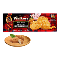 沃尔克斯(Walkers)杏仁甄酥黄油饼干150g 休闲零食圣诞 下午茶点心英国