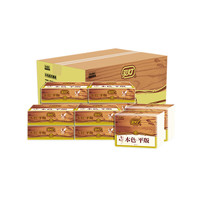 双灯 平板卫生纸 本色纸实惠装 328张/包 12包装