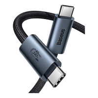 BASEUS 倍思 240W快充全功能数据线40Gbps高速传输USB4视频线8K投屏双头typec充电线适用苹果15笔记本电脑macbook雷电