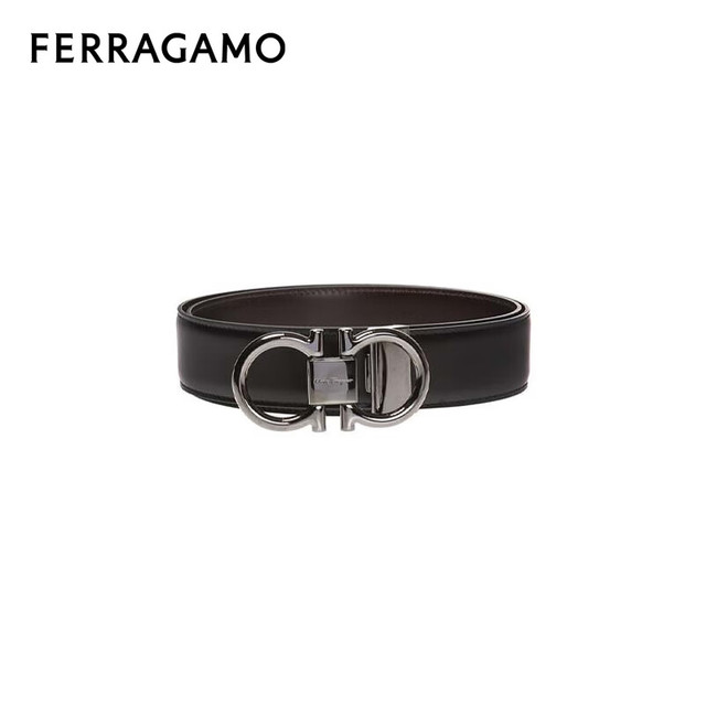 Salvatore Ferragamo 菲拉格慕 男士双面可调节牛皮腰带皮带 679938 694531 110