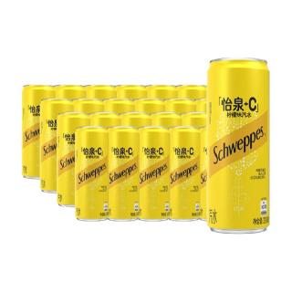 88VIP：可口可乐 怡泉+C碳酸饮料柠檬气泡水330ml*24罐