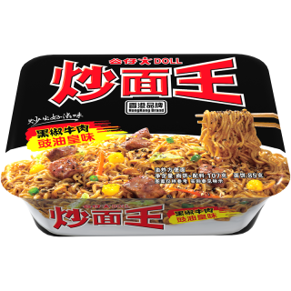 DOLL 公仔 黑椒牛肉豉油皇味干拌面 107g