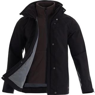 DECATHLON 迪卡侬 TRAVEL 100 男子三合一冲锋衣 8669299 黑色 S