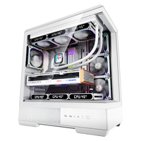 aigo 爱国者 星璨 大岚 白色 游戏电脑台式主机箱 支持双360水冷 支持背插/ATX主板/四面快/270°