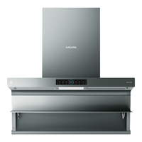 樱花卫厨 樱花顶侧三腔多维拢烟25m?/min大风量变频增压体感智控自清洗一级能效CXW-210-PQE02