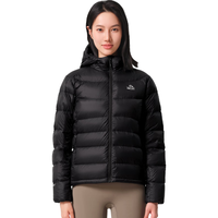 伯希和800蓬鹅绒羽绒服男女秋冬季户外防风保暖轻薄外套12340804黑色L