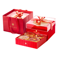 艾尚燕西洋参鹿茸红参石斛灵芝礼盒205克 红丝绒五拼礼盒 长辈